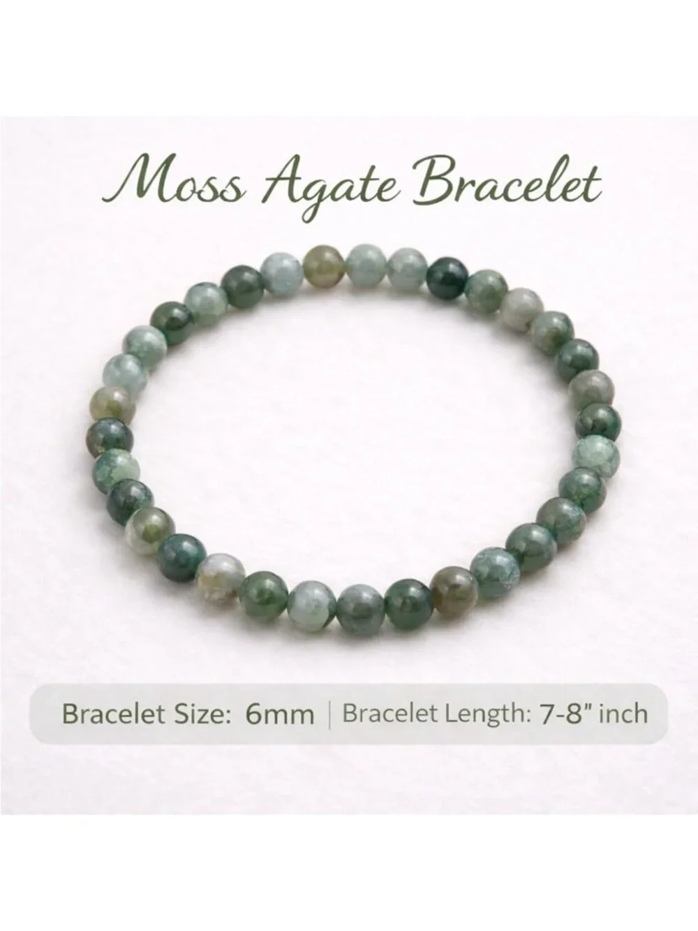 Healing Crystal Bracelet Set - 6MM Chakra Beaded, Natural Stones for Anxiety